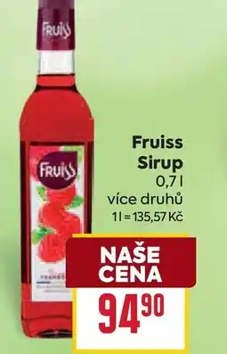 Billa Fruiss Sirup nabídka