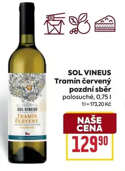 Billa SOL VINEUS Tramín červený pozdní sběr nabídka