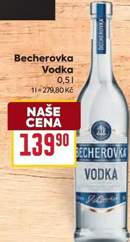 Billa Becherovka Vodka nabídka