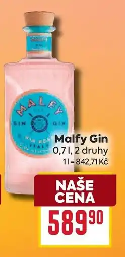 Billa Malfy Gin nabídka
