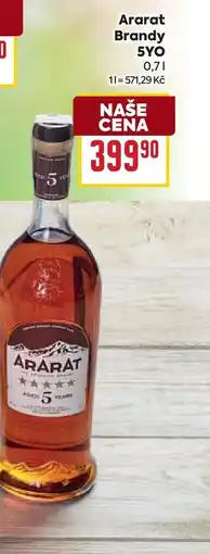 Billa Ararat Brandy 5YO nabídka