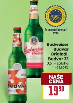 Billa Budweiser Budvar Originál, Budvar 33 nabídka