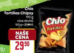 Billa Chio Tortillas Chipsy nabídka