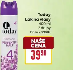 Billa Today Lak na vlasy nabídka