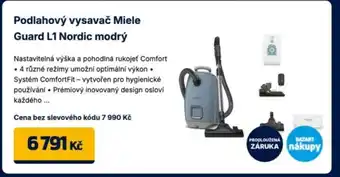 Podlahový vysavač Miele Guard L1 Nordic modrý