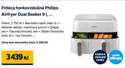 Datart Fritéza horkovzdušná Philips Airfryer Dual Basket 9 I nabídka