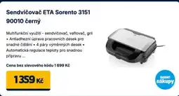 Datart Sendvičovač ETA Sorento 3151 90010 černý nabídka