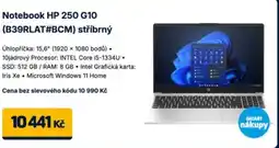 Datart Notebook HP 250 G10 (B39RLAT#BCM) stříbrný nabídka