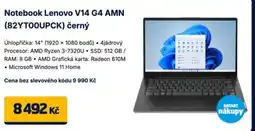 Datart Notebook Lenovo V14 G4 AMN (82YTOOUPCK) černý nabídka