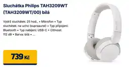 Datart Sluchátka Philips TAH3209WT (TAH3209WT/00) bílá nabídka