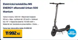 Datart Elektrická koloběžka MS ENERGY eRomobil Urban 500 titanium nabídka