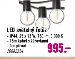 Hornbach LED světelný řetěz nabídka