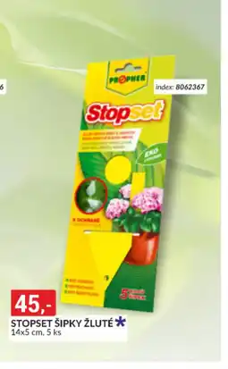Baumax Stopset šipky žluté nabídka
