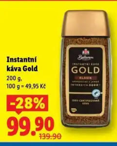 Lidl Instantní káva gold nabídka
