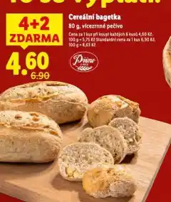 Lidl Cereální bagetka nabídka