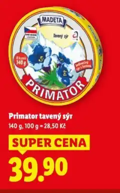 Lidl Primator tavený sýr nabídka