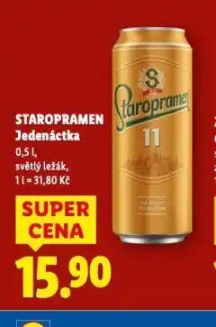 Lidl Pivo staropramen 11 nabídka