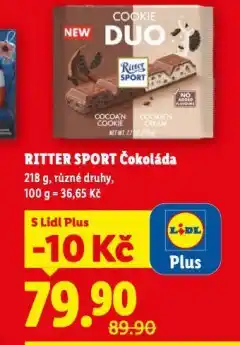 Lidl Ritter sport čokoláda nabídka
