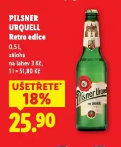 Lidl Pivo pilsner urquell nabídka