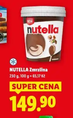 Lidl Nutella zmrzlina nabídka