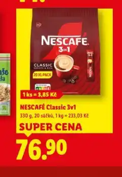 Lidl Nescafé classic 3v1 nabídka