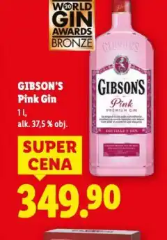 Lidl Gibson´s pink gin nabídka
