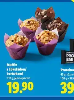 Lidl Muffin s čokoládou / borůvkami nabídka