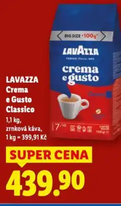 Lidl Lavazza crema e gusto classico nabídka