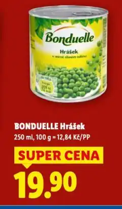 Lidl Bonduelle hrášek nabídka
