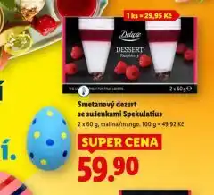 Lidl Smetanový dezert se sušenkami spekulatius nabídka