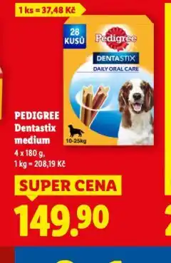 Lidl Pedigree dentastix medium nabídka