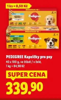 Lidl Pedigree kapsičky pro psy nabídka