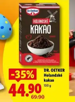 Lidl Dr. oetker holandské kakao nabídka
