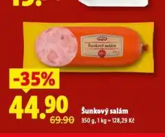 Lidl Šunkový salám nabídka