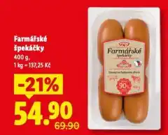 Lidl Farmářské špekáčky nabídka