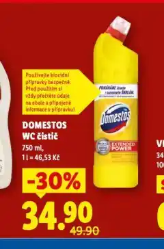 Lidl Domestos wc čistič nabídka