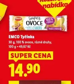 Lidl Emco tyčinka nabídka