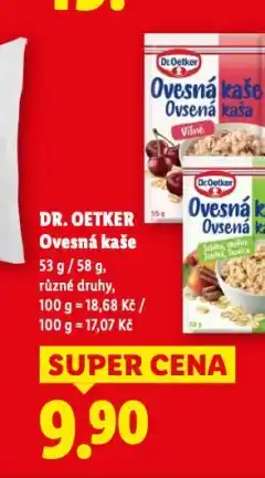 Lidl Dr. oetker ovesná kaše nabídka