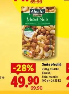 Lidl Směs ořechů nabídka