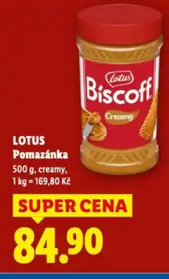 Lidl Lotus pomazánka nabídka