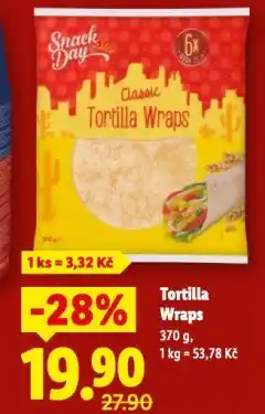 Lidl Tortilla wraps nabídka