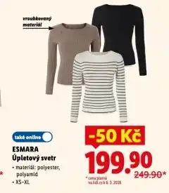 Lidl Úpletový svetr nabídka