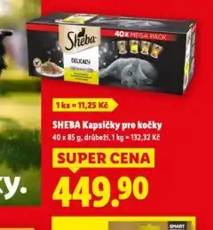 Lidl Sheba kapsičky pro kočky nabídka
