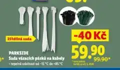Lidl Sada vázacích pásků na kabely nabídka
