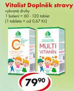 CBA Vitalist Doplněk stravy, 60-120 tablet nabídka