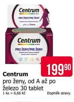 Teta Centrum pro ženy, od A až po železo 30 tablet nabídka