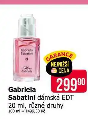 Teta Gabriela Sabatini dámská EDT 20 ml, různé druhy nabídka