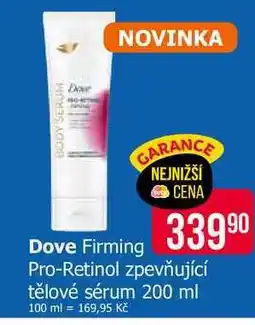 Teta Dove Firming Pro-Retinol zpevňující tělové sérum nabídka