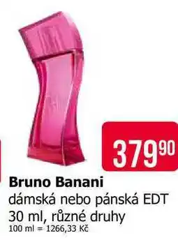 Teta Bruno Banani dámská nebo pánská EDT 30 ml, různé druhy nabídka