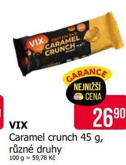 Teta VIX Caramel crunch 45 g, různé druhy nabídka